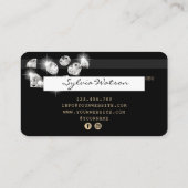 Credit Kaart Styled Gold Diamonds Visitekaartje (Achterkant)