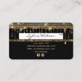 Credit Kaart Styled Gold Drips Visitekaartje (Achterkant)