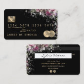 Credit Kaart Styled Greenery Floral Visitekaartje (Voorkant / Achterkant)