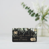 Credit Kaart Styled Greenery Floral Visitekaartje (Staand voorkant)