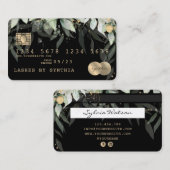 Credit Kaart Styled Greenery Floral Visitekaartje (Voorkant / Achterkant)