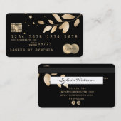 Credit Kaart Styled Greenery Gold Visitekaartje (Voorkant / Achterkant)