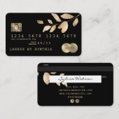 Credit Kaart Styled Greenery Gold Visitekaartje (Voorkant / Achterkant)
