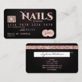 Credit Kaart Styled Nails technicus nagelkunst Visitekaartje (Voorkant / Achterkant)