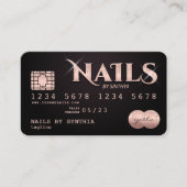 Credit Kaart Styled Nails technicus nagelkunst Visitekaartje (Voorkant)