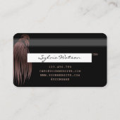 Credit Kaart Styled Roos Gold Braids Visitekaartje (Achterkant)