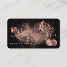 Credit Kaart Styled Roos Gold Hair Stylist