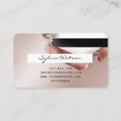 Credit Kaart Styled Roos Gold Long Lash thorn pape Visitekaartje (Achterkant)