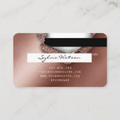 Credit Kaart Styled Roos Gold Long Lash thorn pape Visitekaartje (Achterkant)