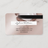 Credit Kaart Styled Roos Gold Long Lash thorn pape Visitekaartje (Achterkant)