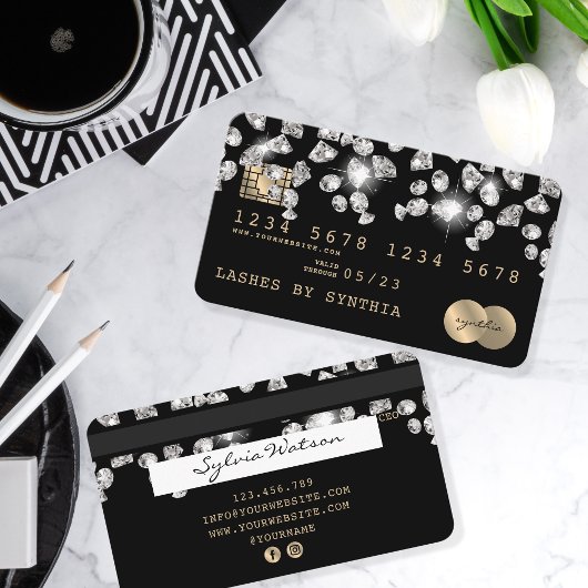 Credit Kaart Styling Dripping Diamonds Visitekaartje
