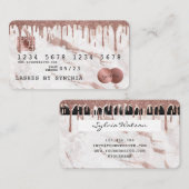 Credit Kaart styling Driving Gold Marble Visitekaartje (Voorkant / Achterkant)