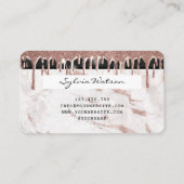 Credit Kaart styling Driving Gold Marble Visitekaartje (Achterkant)