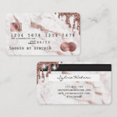 Credit Kaart styling Driving Gold Marble Visitekaartje (Voorkant / Achterkant)