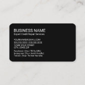 Credit Repair Credit Kaart Visitekaartje (Achterkant)