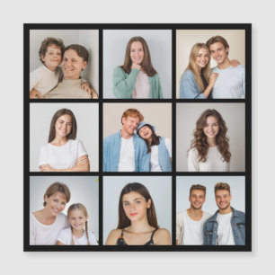 Credit Uw Eigen 9 Foto Collage Magnetische Kaart