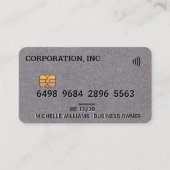 Creditcard | Achtergrond Linen Visitekaartje (Voorkant)