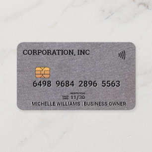Creditcard   Achtergrond Linen Visitekaartje