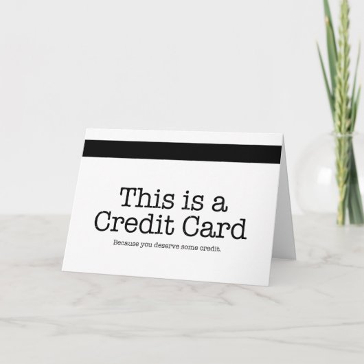 Creditcard Bedankkaart (Voorkant)