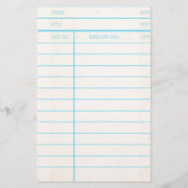 Creditcard bibliotheekdatum briefpapier (Voorkant)