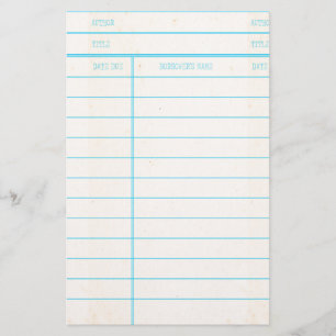 Creditcard bibliotheekdatum briefpapier