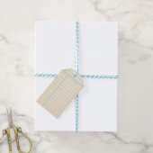 Creditcard bibliotheekdatum cadeaulabel (Met Touw)