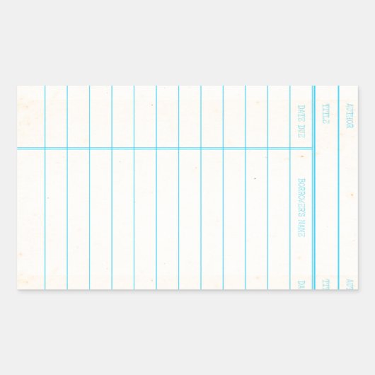 Creditcard bibliotheekdatum rechthoekige sticker (Voorkant)