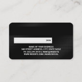 Creditcard | Blauwe Digitale Achtergrond Visitekaartje (Achterkant)
