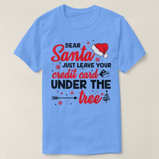 Creditcard Cadeau Joke Humor Funny Smart Idea Ch T-shirt (Design voorkant)