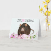 Creditcard feliciteren kaart (Gele Bloem)