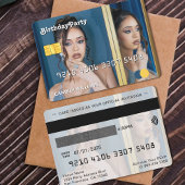 Creditcard Foto Verjaardagsfeestje Kaart