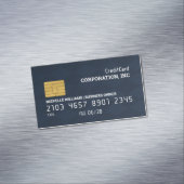 Creditcard | Gecontroleerde achtergrond Magnetisch Visitekaartje (Voorbeeld)