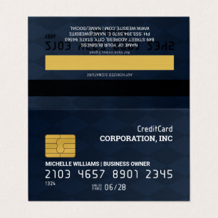 Creditcard Gecontroleerde achtergrond Visitekaartje