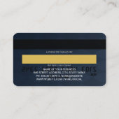 Creditcard | Gecontroleerde achtergrond Visitekaartje (Achterkant)