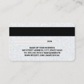 Creditcard | Geometrische witte tegel Visitekaartje (Achterkant)