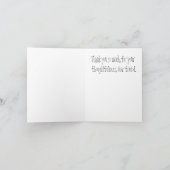 Creditcard Hartelijk dank Bedankkaart (Binnen)