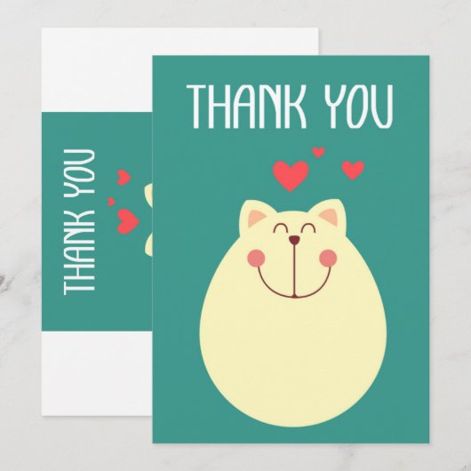 Creditcard Hartelijk dank Bedankkaart (Voorkant / Achterkant)