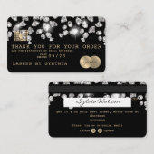 Creditcard Hartelijk dank voor uw creditcard Drijv Visitekaartje (Voorkant / Achterkant)