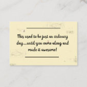 Creditcard invoegen - Birthday Message - No Normar Visitekaartje (Voorkant)