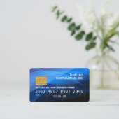 Creditcard | Kaart van de wereld | Gloss Visitekaartje (Staand voorkant)
