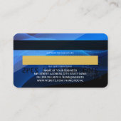 Creditcard | Kaart van de wereld | Gloss Visitekaartje (Achterkant)