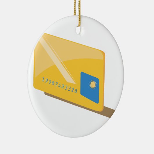 Creditcard Keramisch Ornament (Rechts)