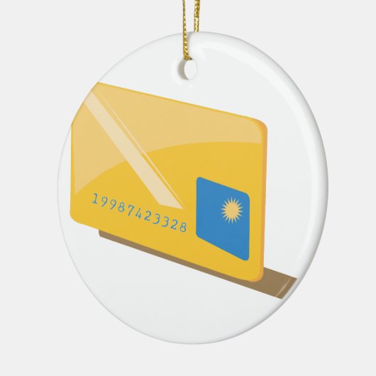Creditcard Keramisch Ornament (Links)
