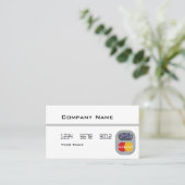 Creditcard (leeg) visitekaartje (Staand voorkant)