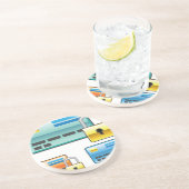 Creditcard Lock bankpas Zandsteen Onderzetter (Zijkant)