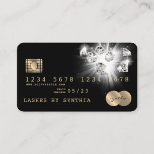Creditcard met Gold Diamonds Visitekaartje