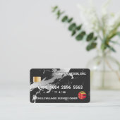 Creditcard | Metaal | Marmer Visitekaartje (Staand voorkant)