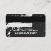 Creditcard | Metaal | Marmer Visitekaartje (Achterkant)