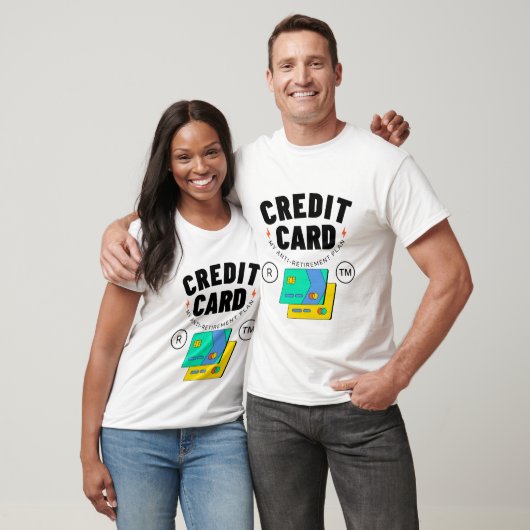 Creditcard: mijn anti-pensioenplan t-shirt (Unisex)