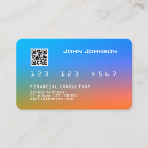 Creditcard of bankpas bekijken visitekaartje